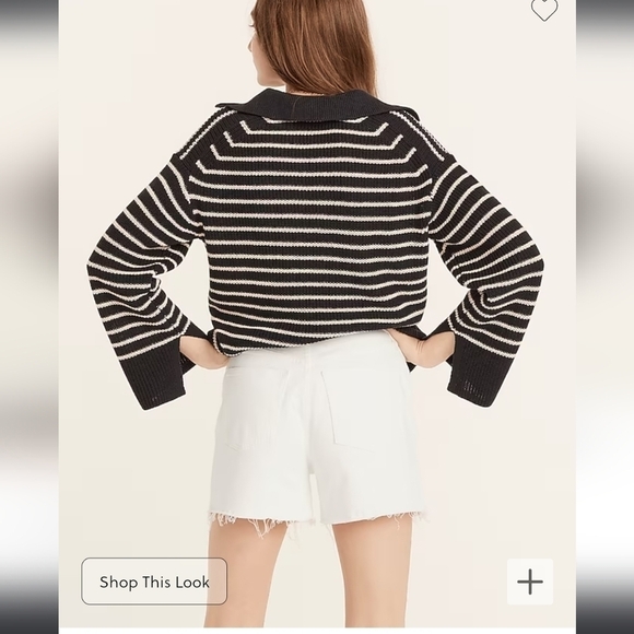 J. Crew High-rise denim cut off short in white size 25 cotton blend - Picture 4 of 12